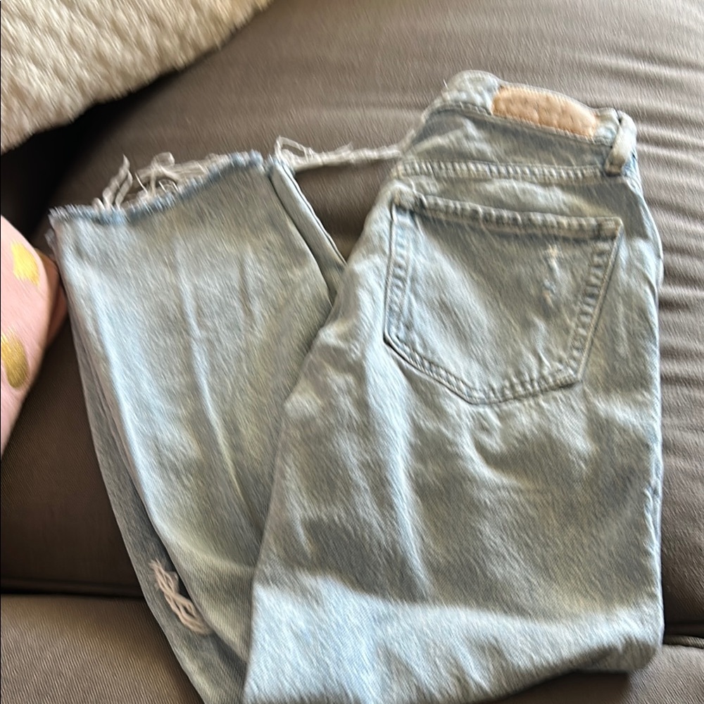 PacSun Light Blue 90’s straight Jeans size 23 distressed